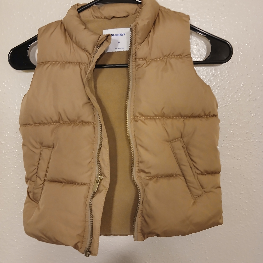 Tan Puffer Vest